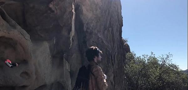  Freaky futuristic super heroes fuck outdoors in a cave - Erin Electra